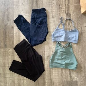 Lululemon Athletic Leggings and Sports Bras Set